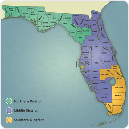 Florida District Court Map